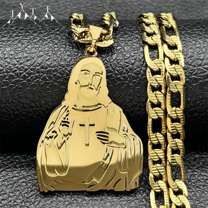Hip Hop Jesus Cross Pendant Necklace for Women Men Stainless Steel Gold Color Christian Crucifix Hip Hop Chain Jewelry Gift
Hip Hop Jesus Cross Pendant Necklace for Women Men Stainless Steel Gold Color Christian Crucifix Hip Hop Chain Jewelry Gift