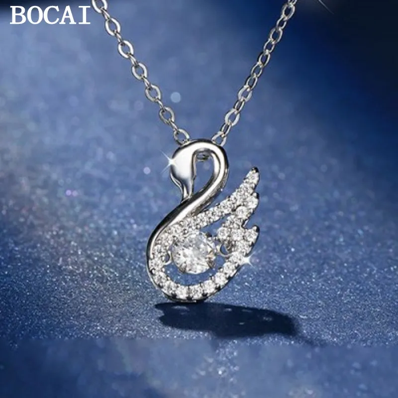 BOCAIO S999 Стерлингового Серебра Светлая Роскошная Ниша Lucky Swan Ожерелье Пульсирующее Сердце Подвеска Женский Стиль
BOCAIO S999 Стерлингового Серебра Светлая Роскошная Ниша Lucky Swan Ожерелье Пульсирующее Сердце Подвеска Женский Стиль