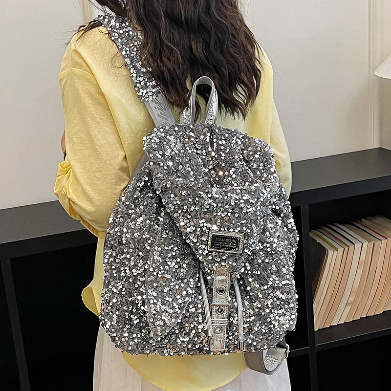 High Quality Women Genuine Leather Backpacks Casual Female Shoulder Laptop Bags Fashion Glitter Travel Backpacks for Teenager
High Quality Women Genuine Leather Backpacks Casual Female Shoulder Laptop Bags Fashion Glitter Travel Backpacks for Teenager