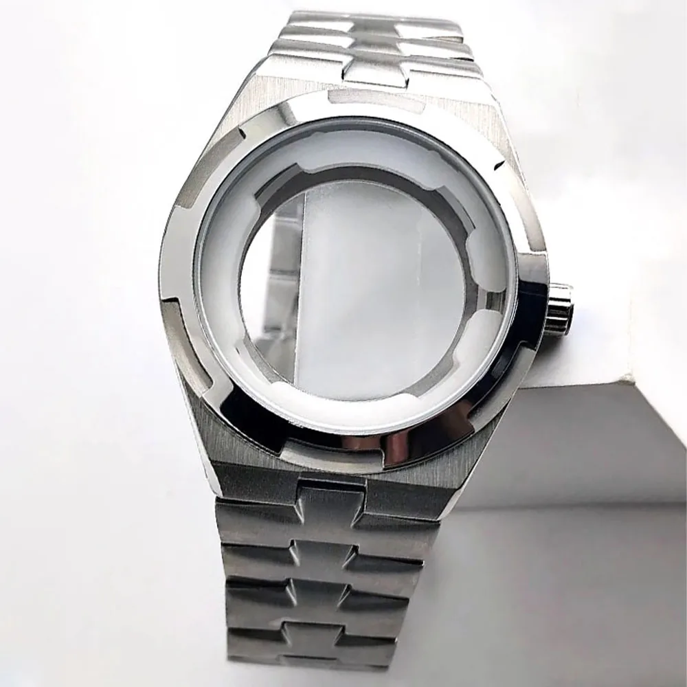 41mm Luxury Brand Overseas Silvery Men's Watches Case For Miyota 8215 Movement Watch Accessories Sapphire Wristwatches Watch Box
41mm Luxury Brand Overseas Silvery Men's Watches Case For Miyota 8215 Movement Watch Accessories Sapphire Wristwatches Watch Box