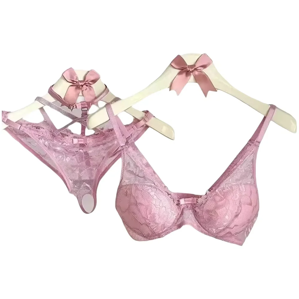 Pink Halter Neck Lace Bra Set Sexy Underwire Push Up Full Coverage Women Bralette Sweetheart Lingerie
Pink Halter Neck Lace Bra Set Sexy Underwire Push Up Full Coverage Women Bralette Sweetheart Lingerie