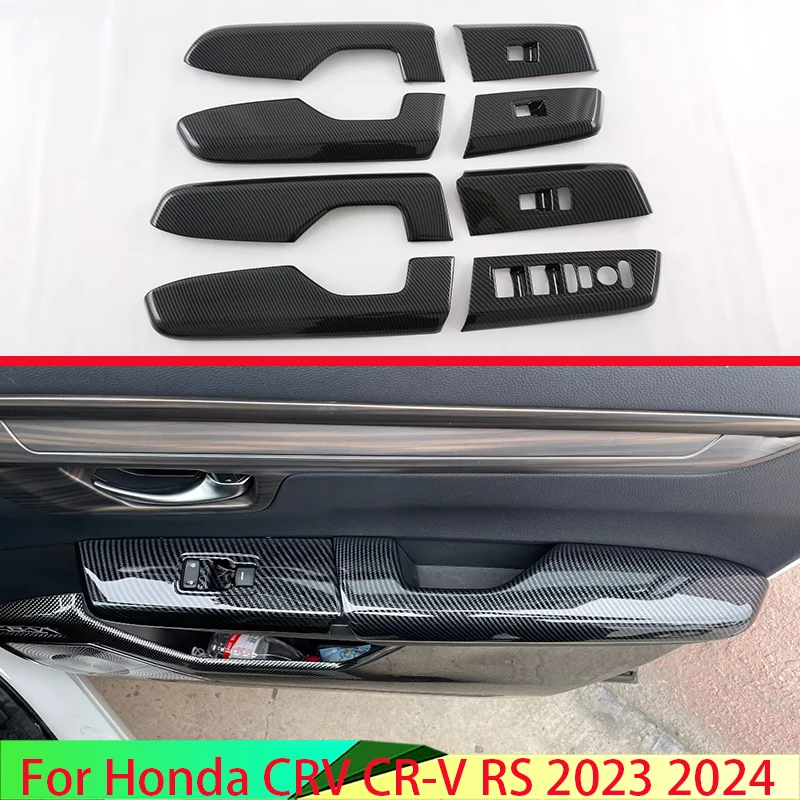 For Honda CRV CR-V RS 2023 2024 Car Accessories Carbon Fiber Style Door Window Armrest Cover Switch Panel Trim Molding Garnish
For Honda CRV CR-V RS 2023 2024 Car Accessories Carbon Fiber Style Door Window Armrest Cover Switch Panel Trim Molding Garnish