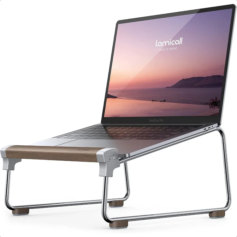 Lamicall Laptop Stand Desk Walnut Wood Laptop Riser Portable Removable Aluminum Ventilated Ergonomic Computer Notebook Stand Ho
Lamicall Laptop Stand Desk Walnut Wood Laptop Riser Portable Removable Aluminum Ventilated Ergonomic Computer Notebook Stand Ho