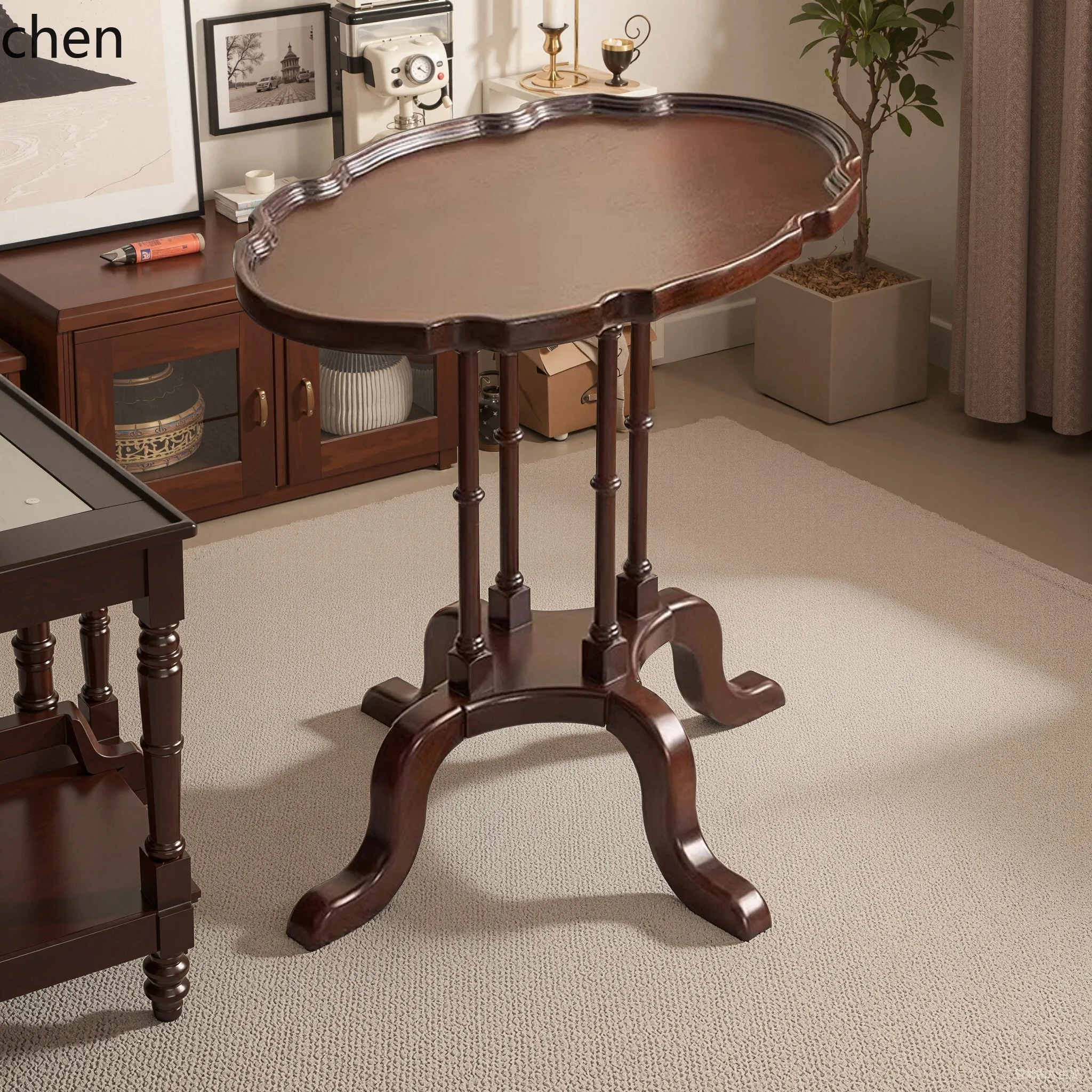 QZT Solid Wood Side Table Living Room Home Use Natural Wood Small Apartment Leisure Coffee Table 
QZT Solid Wood Side Table Living Room Home Use Natural Wood Small Apartment Leisure Coffee Table