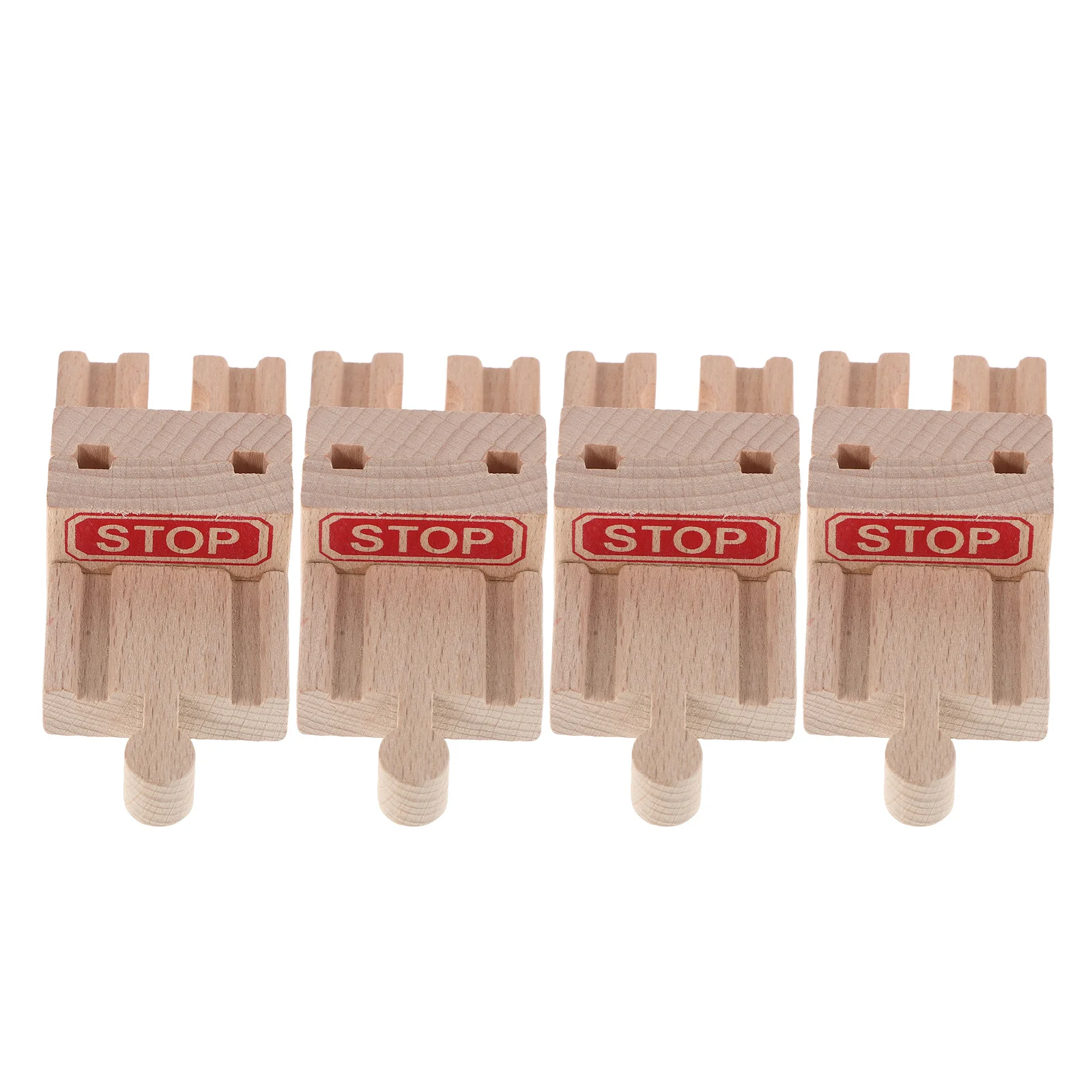 4Sets Wood Train Track Buffer Stop End Bumper Stopper Connector Assembly Railroad Expansion Accessories 1.8x1.3x0.5 Inches
4Sets Wood Train Track Buffer Stop End Bumper Stopper Connector Assembly Railroad Expansion Accessories 1.8x1.3x0.5 Inches