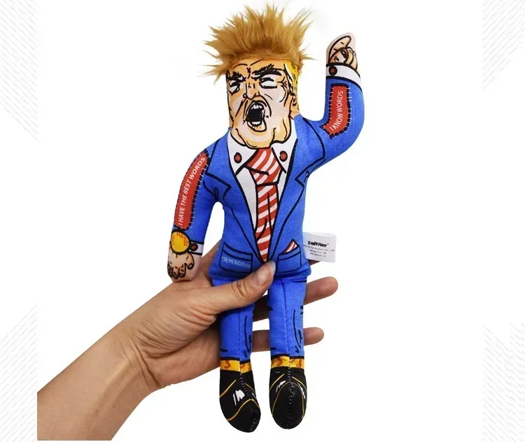 Политическая пародия Дональда Трампа, новинка, прочная игрушка для жевания собаки с пищалкой, устойчивые к укусам игрушки для домашних животных, прочные плюшевые игрушки для собак, писк
Политическая пародия Дональда Трампа, новинка, прочная игрушка для жевания собаки с пищалкой, устойчивые к укусам игрушки для домашних животных, прочные плюшевые игрушки для собак, писк