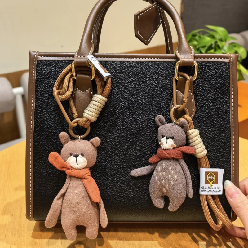 New Brown Bear Bag Charm,Fabric Cartoon Backpack Pendant with Woven Rope Wristband Cute Bear Charm for Purse Handbags Car Charms
New Brown Bear Bag Charm,Fabric Cartoon Backpack Pendant with Woven Rope Wristband Cute Bear Charm for Purse Handbags Car Charms