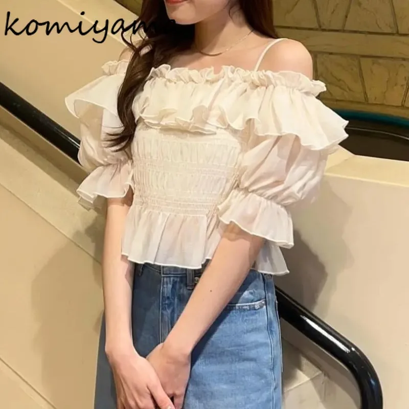 Slash Neck Off Shoulder Woman 2025 Shirts & Blouses Puff Sleeve Pleated Blusas Mujer Japan Ruffles Clothing Ropa Mujer Camisas
Slash Neck Off Shoulder Woman 2025 Shirts & Blouses Puff Sleeve Pleated Blusas Mujer Japan Ruffles Clothing Ropa Mujer Camisas