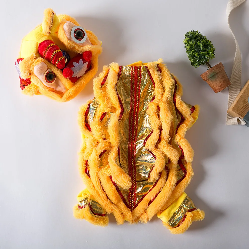 Funny Lion Dance Costume for Dogs Cute Pet Clothes for Teddy Corgi French Bulldog Dog Costume Pets French Bulldog Pet Products
Funny Lion Dance Costume for Dogs Cute Pet Clothes for Teddy Corgi French Bulldog Dog Costume Pets French Bulldog Pet Products