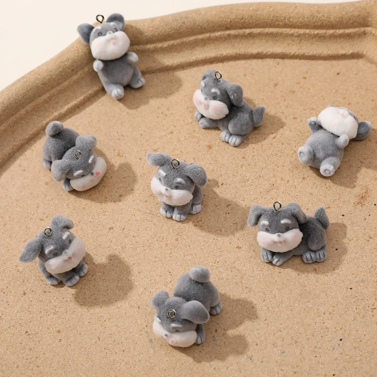 30Pcs 3D Flocking Resin Cute Dog Charms Mini Cartoon Animal Pendant Accessorie for Keychain Earring Making DIY Jewelry Adornment
30Pcs 3D Flocking Resin Cute Dog Charms Mini Cartoon Animal Pendant Accessorie for Keychain Earring Making DIY Jewelry Adornment