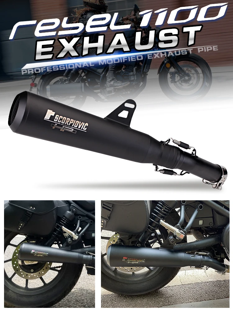 FOR HONDA REBEL1100 Motorcycle Racing Performance Exhaust Racing Line Original Location Motorcycle Muffler
FOR HONDA REBEL1100 Motorcycle Racing Performance Exhaust Racing Line Original Location Motorcycle Muffler