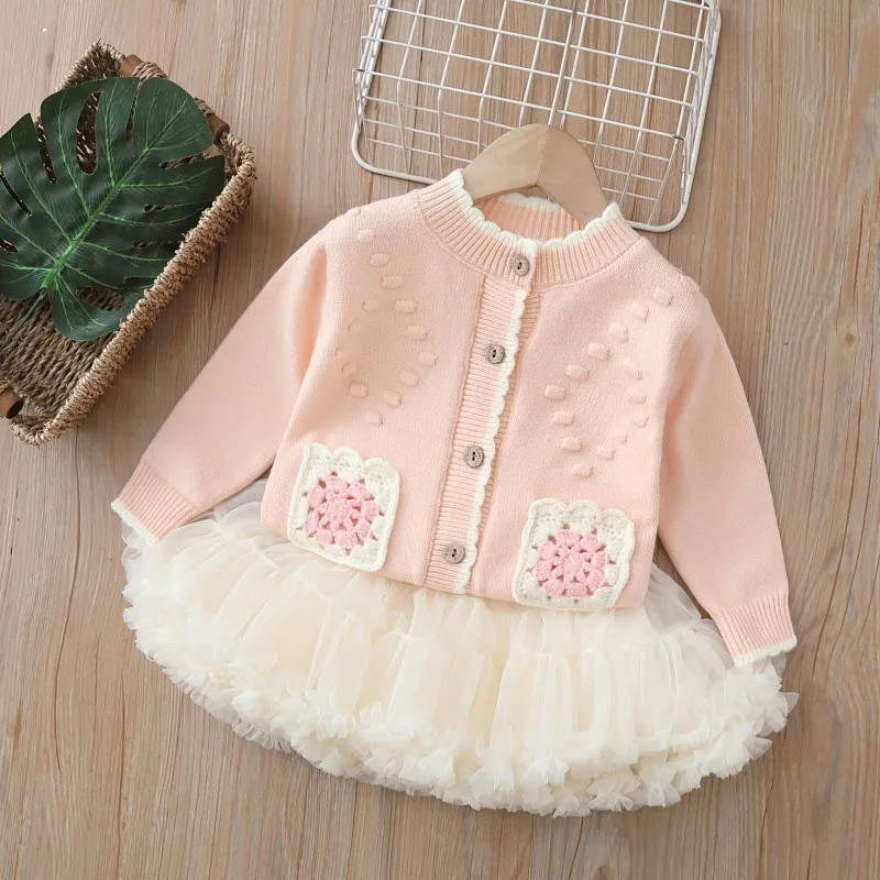 Girls Dress Clothing Sets Spring Autumn Children Woolen Jersey Sweaters Tops Tutu Skirts Princess Suit Baby Knitted Outfits Kids
Girls Dress Clothing Sets Spring Autumn Children Woolen Jersey Sweaters Tops Tutu Skirts Princess Suit Baby Knitted Outfits Kids
