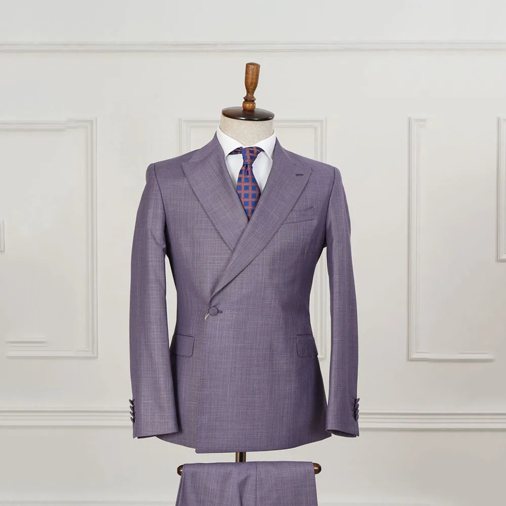 Formal Purple Wedding Suits for Men 2 Pieces Jacket Pants Single Button Blazers Sets Notch Lapel Business Banquet Costume Homme
Formal Purple Wedding Suits for Men 2 Pieces Jacket Pants Single Button Blazers Sets Notch Lapel Business Banquet Costume Homme