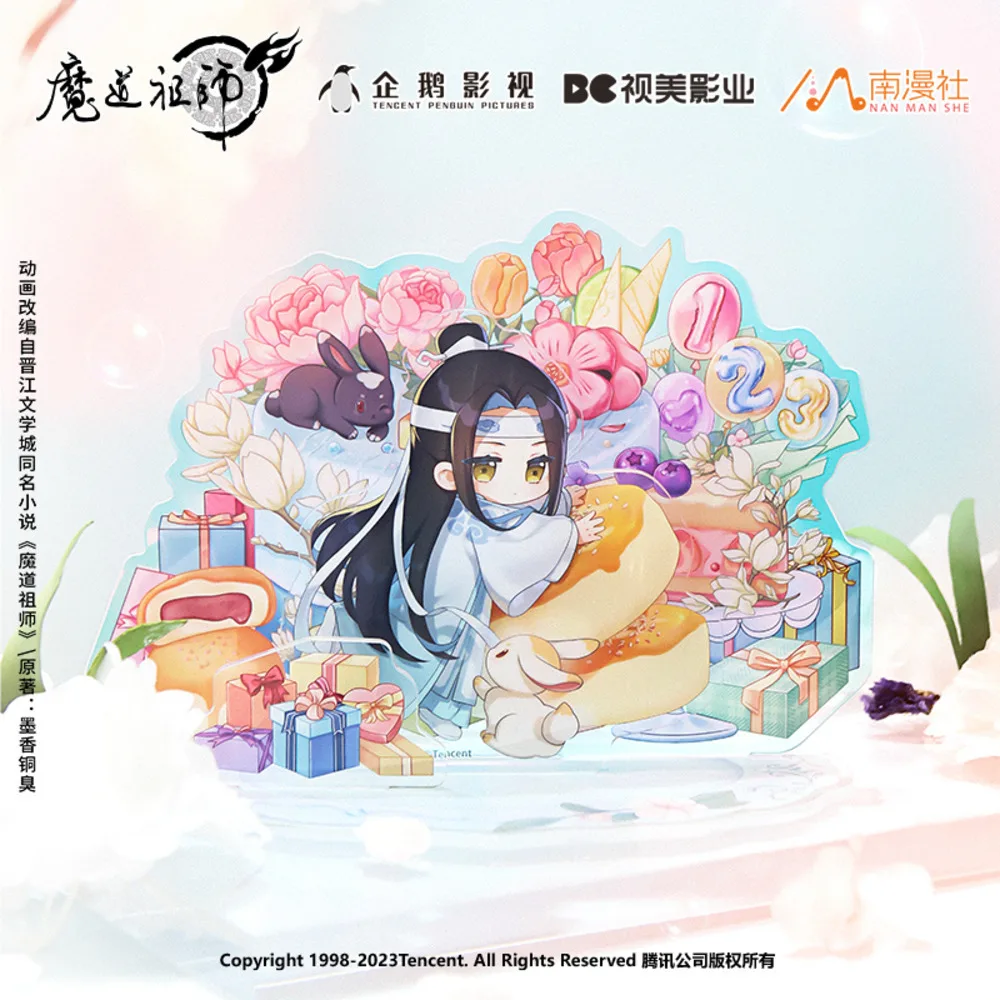 Аниме Grandmaster Of Demonic Cultivation Wei Wuxian Wangji, версия Q на день рождения, подставка, модель, тарелка, значок, булавки, цветная бумага
Аниме Grandmaster Of Demonic Cultivation Wei Wuxian Wangji, версия Q на день рождения, подставка, модель, тарелка, значок, булавки, цветная бумага
