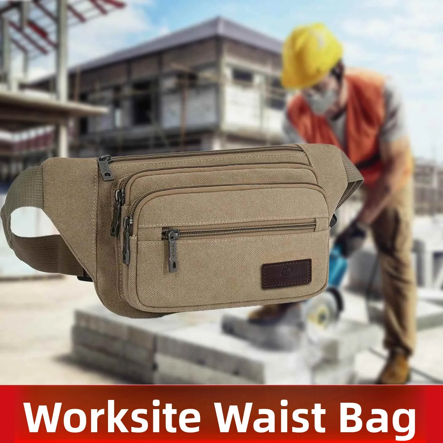 Men's Outdoor Sports Running Phone Bag Multifunctional Tool Hanging Bag Wear Resistant Canvas Waist Bag for Construction Work
Men's Outdoor Sports Running Phone Bag Multifunctional Tool Hanging Bag Wear Resistant Canvas Waist Bag for Construction Work