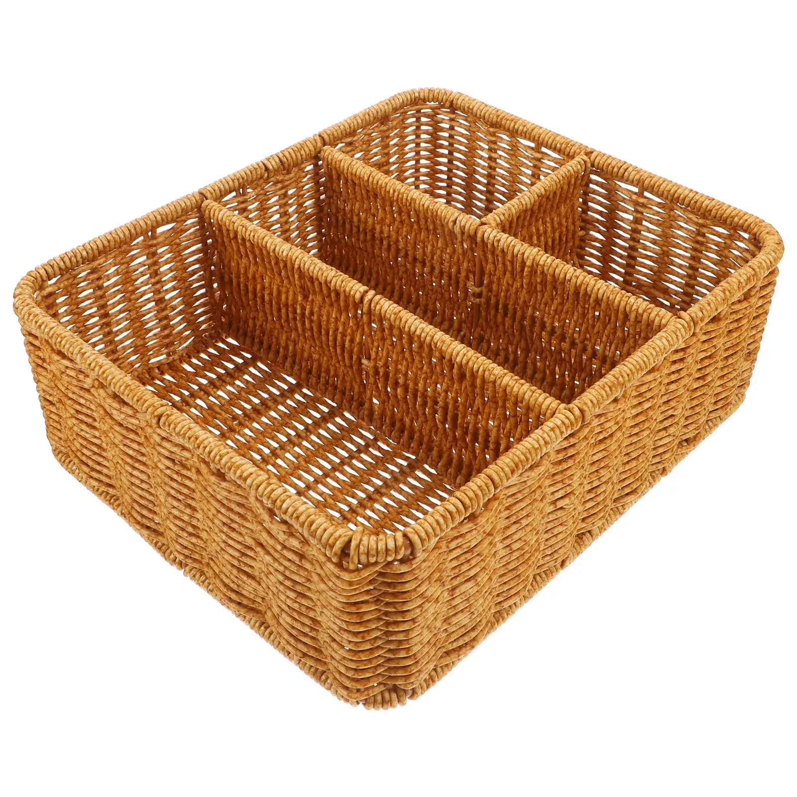 Decorative Basket Storage Box Tabletop Organizer Home Office Dormitory Woven Basket Plastic Material Lightweight
Decorative Basket Storage Box Tabletop Organizer Home Office Dormitory Woven Basket Plastic Material Lightweight