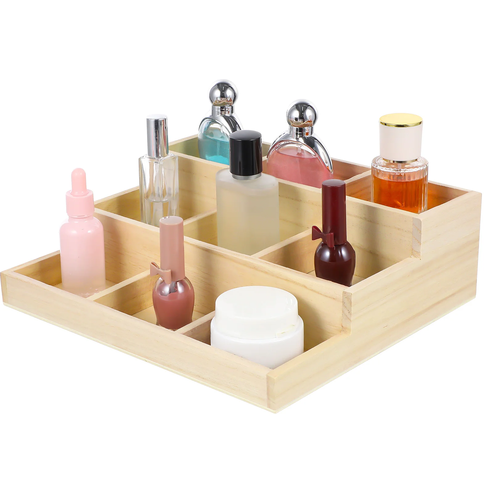 Multi-layer Jewelry Storage Box Trinket Holder Wooden Display Organizer Case Perfume Tray
Multi-layer Jewelry Storage Box Trinket Holder Wooden Display Organizer Case Perfume Tray