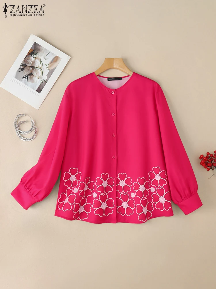 ZANZEA Floral Print Long Sleeve Tops Modest Commuting Hijab O-Neck Woman Casual Chemises Femme Button Up Islamic Muslim Shirts
ZANZEA Floral Print Long Sleeve Tops Modest Commuting Hijab O-Neck Woman Casual Chemises Femme Button Up Islamic Muslim Shirts
