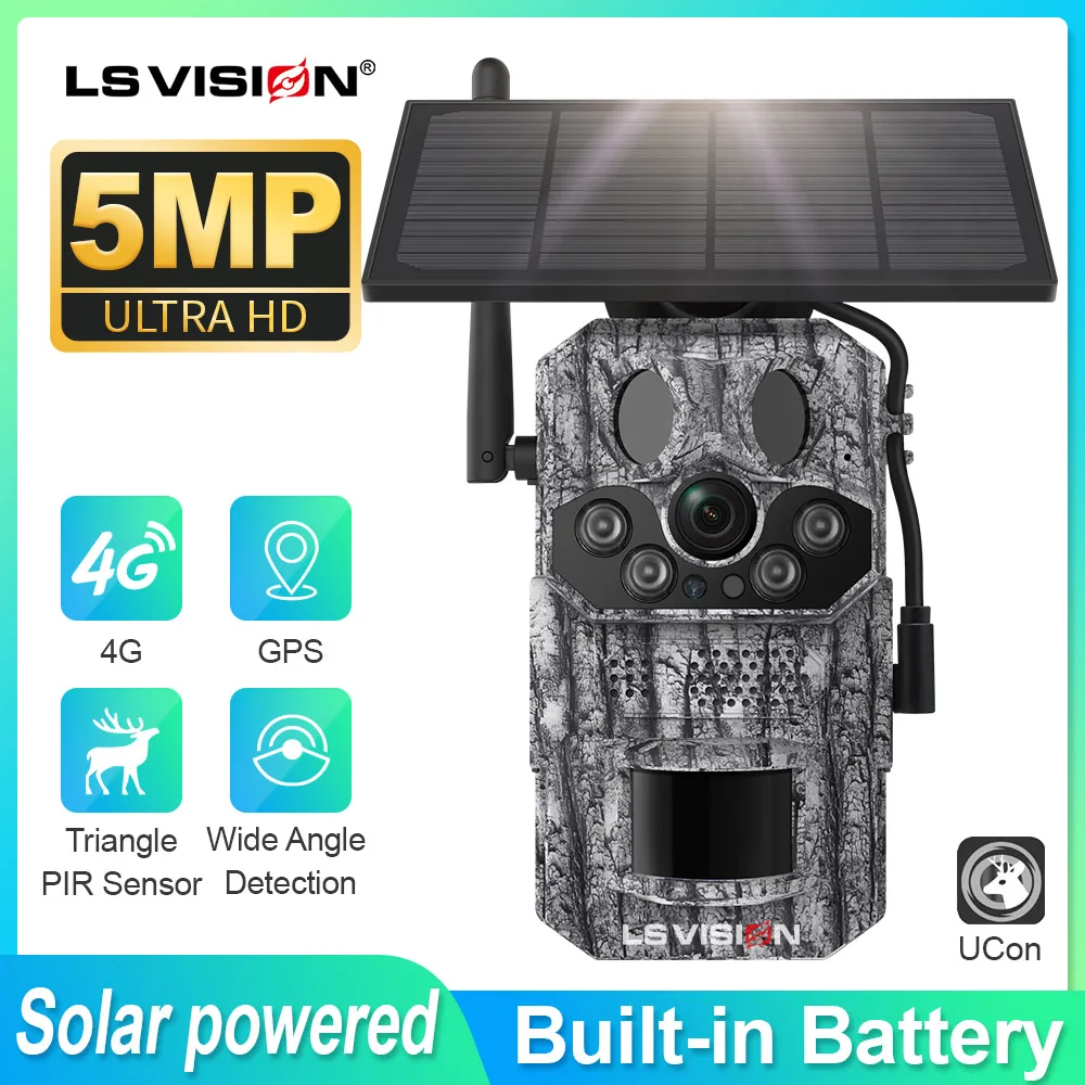 LS VISION 4G Solar Wildlife 2K Video Trail Camera Night Vision 0.3s Motion Activated Waterproof Outdoor Hunting Monitoring GPS
LS VISION 4G Solar Wildlife 2K Video Trail Camera Night Vision 0.3s Motion Activated Waterproof Outdoor Hunting Monitoring GPS