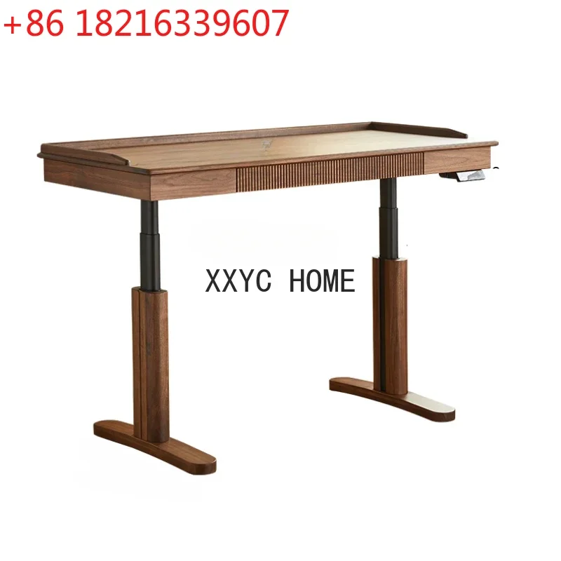 North American Black Walnut Electric Lifting Desk Intelligent Real Office Computer Desk Double Motor Workbench
North American Black Walnut Electric Lifting Desk Intelligent Real Office Computer Desk Double Motor Workbench