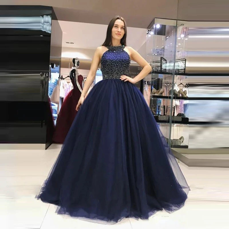 Angelsbridep Ball Gown Evening Dresses 2023 Sparkly Beads Halter Neck Robe Femme Soirée Tulle Open Back Formal Gown
Angelsbridep Ball Gown Evening Dresses 2023 Sparkly Beads Halter Neck Robe Femme Soirée Tulle Open Back Formal Gown
