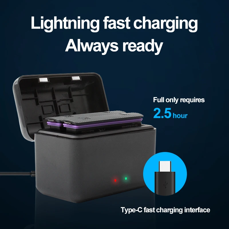 Dual Channel Battery Charging For Insta360 X4 Fast Charging Charger Hub For Insta 360 X4 Charging Case Camera Accessories
Dual Channel Battery Charging For Insta360 X4 Fast Charging Charger Hub For Insta 360 X4 Charging Case Camera Accessories