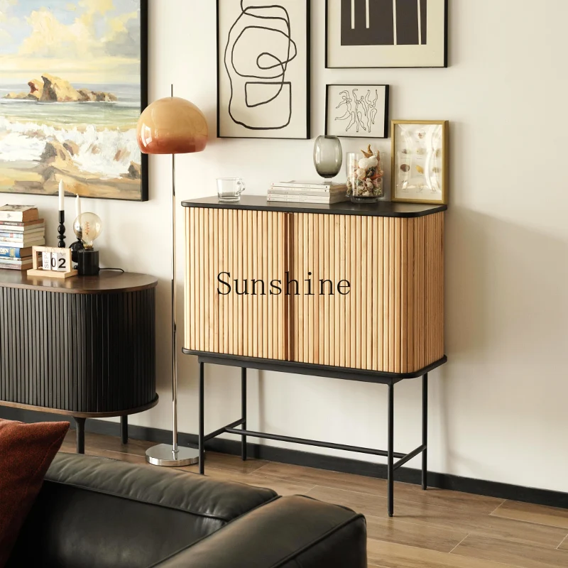 Nordic solid wood rolling shutter door dining side cabinet simple entrance storage decorative cabinet
Nordic solid wood rolling shutter door dining side cabinet simple entrance storage decorative cabinet