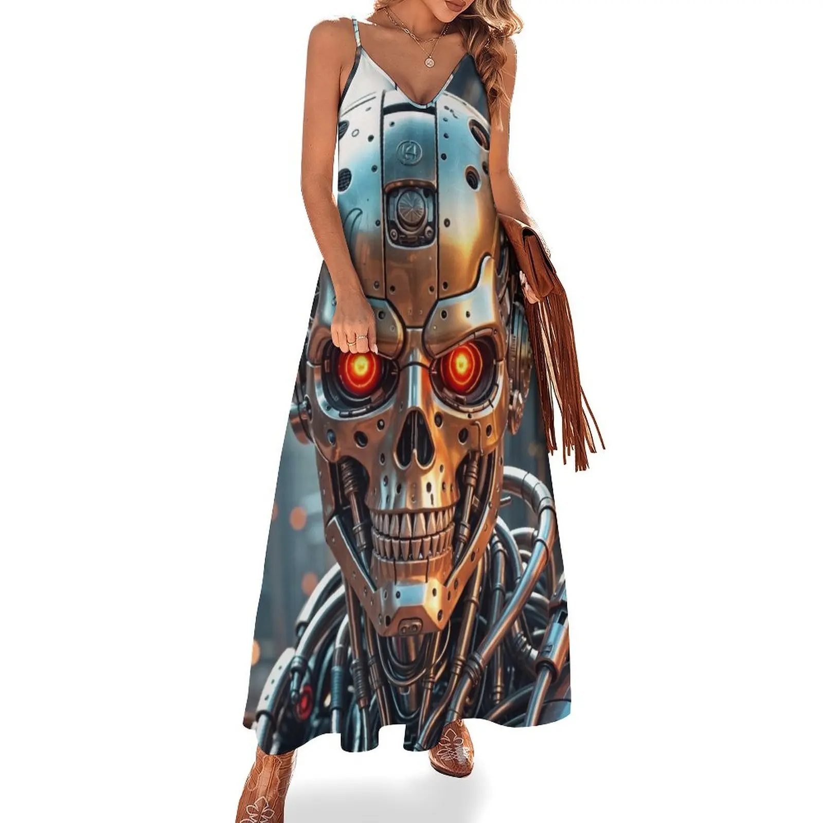 Cool Futuristic Cyborg Killer Robot Sleeveless Dress women's fashion dresses dresses for women summer clothes for women Dress
Cool Futuristic Cyborg Killer Robot Sleeveless Dress women's fashion dresses dresses for women summer clothes for women Dress
