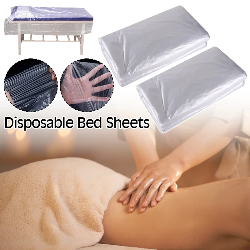 100Pcs Waterproof Disposable Bedspread SPA Massage Treatment Bed Sheets Plastic Transparent Beauty Salon Bed Film Table Cover
100Pcs Waterproof Disposable Bedspread SPA Massage Treatment Bed Sheets Plastic Transparent Beauty Salon Bed Film Table Cover
