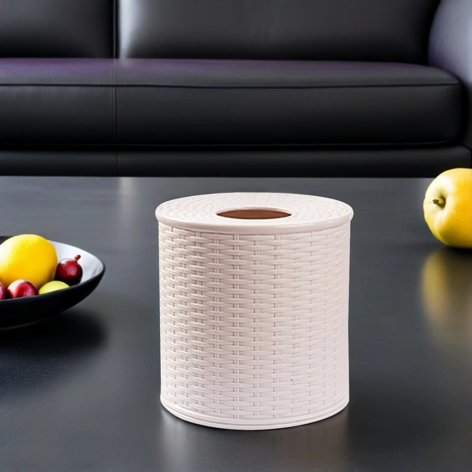 Woven Tissue Box Holder Round Beige Napkin Storage Container Classic Design For Car Office Home Creative Tissue Paper
Woven Tissue Box Holder Round Beige Napkin Storage Container Classic Design For Car Office Home Creative Tissue Paper