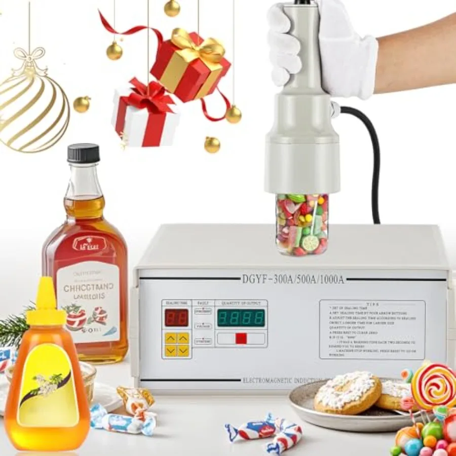 Induction Bottle Cap Sealer 10-50mm Handheld Heat Sealing Machine with Counting Function for Plastic Glass Bottles of Flat and
Induction Bottle Cap Sealer 10-50mm Handheld Heat Sealing Machine with Counting Function for Plastic Glass Bottles of Flat and