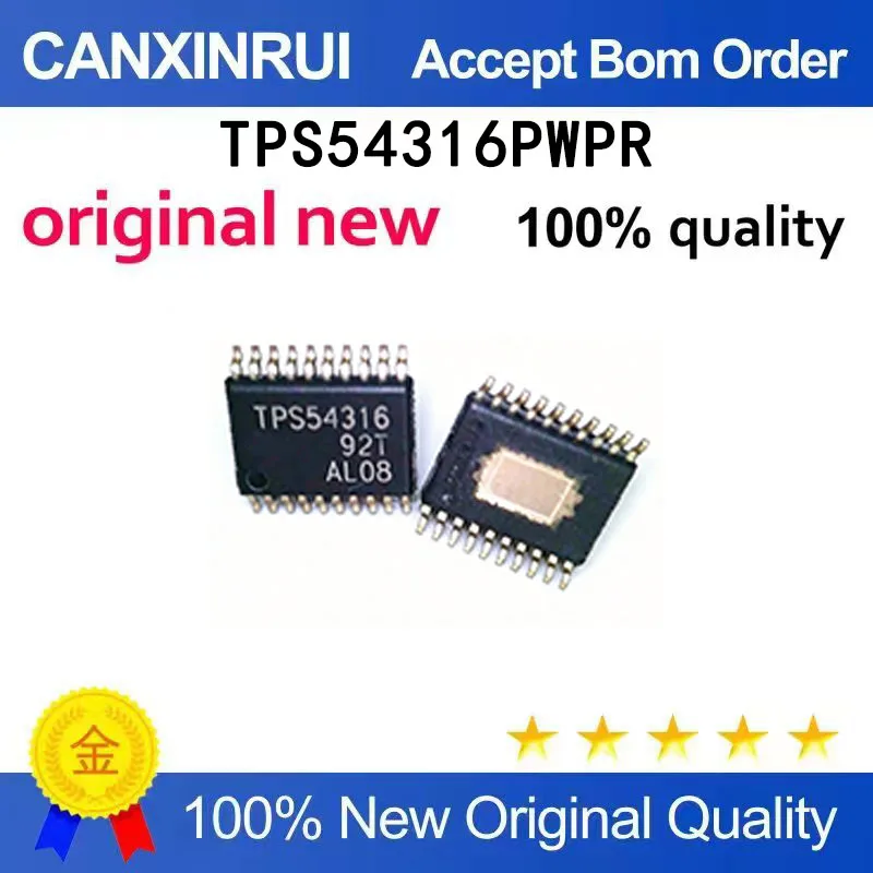 (5-100 pieces)TPS54316PWPR TPS54316 SMT HTSSOP-20 3.3V 3A DCDC Switching Regulator IC
(5-100 pieces)TPS54316PWPR TPS54316 SMT HTSSOP-20 3.3V 3A DCDC Switching Regulator IC