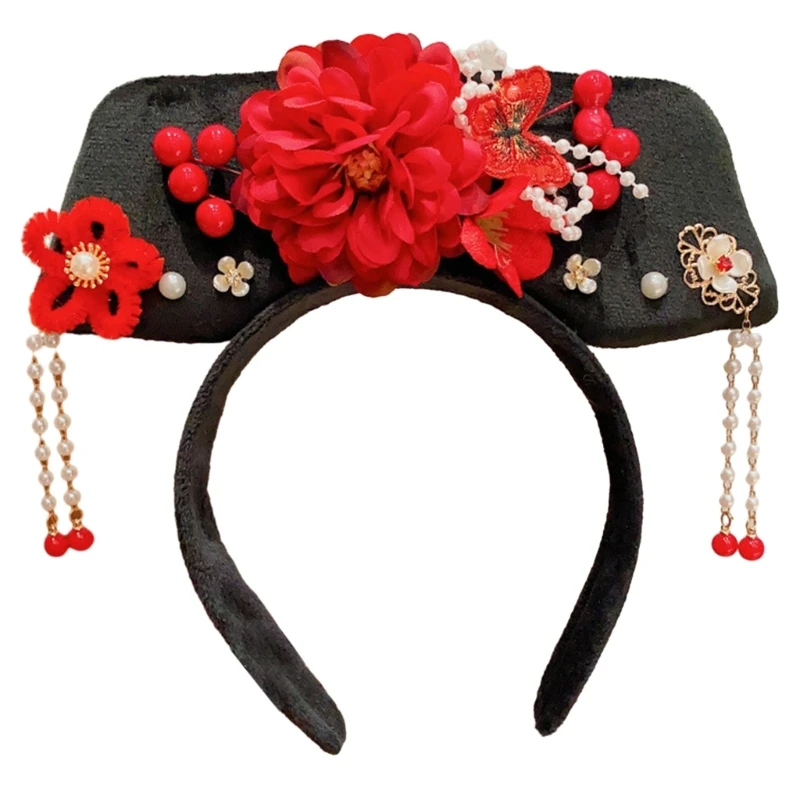 Chinese Headband Stage Princess Headwear Chinese Qing Dynasty Headband Womens Hair Hoop Cosplay Props
Chinese Headband Stage Princess Headwear Chinese Qing Dynasty Headband Womens Hair Hoop Cosplay Props