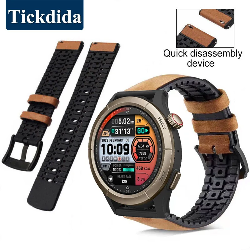 Ремешок для часов Amazfit Cheetah Pro GT 3 SE 46 мм, браслет из натуральной кожи для Amazfit GTS Mini GTR 4 2, 20 мм 22 мм
Ремешок для часов Amazfit Cheetah Pro GT 3 SE 46 мм, браслет из натуральной кожи для Amazfit GTS Mini GTR 4 2, 20 мм 22 мм