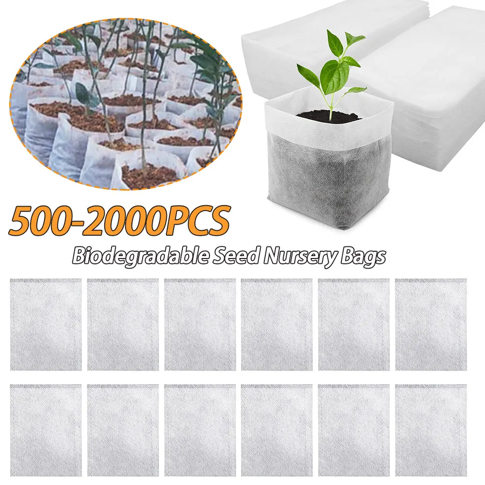 500-2000PCS Plant Seeding Grow Bags Non-Woven Plants Seeding Nursery Bags Fabric Seedling Starter Bags for Flower Vegetable Grow
500-2000PCS Plant Seeding Grow Bags Non-Woven Plants Seeding Nursery Bags Fabric Seedling Starter Bags for Flower Vegetable Grow