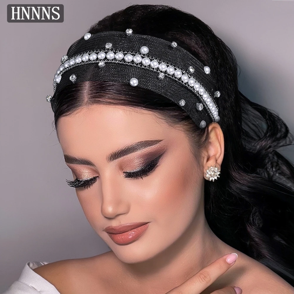 HNNNS Wide-Brimmed Mesh Hairband Handmade Pearl Hair Accessories Classic Fashion Headpiece Low-Key Elegant Head Hoop A331
HNNNS Wide-Brimmed Mesh Hairband Handmade Pearl Hair Accessories Classic Fashion Headpiece Low-Key Elegant Head Hoop A331