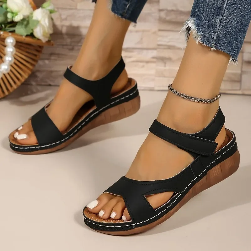 2025 High Quality Ladies Shoes Open Toe Women's Sandals Outdoor Casual Sandals Women Round Toe Wedge Print Plus Size Shoes Women
2025 High Quality Ladies Shoes Open Toe Women's Sandals Outdoor Casual Sandals Women Round Toe Wedge Print Plus Size Shoes Women