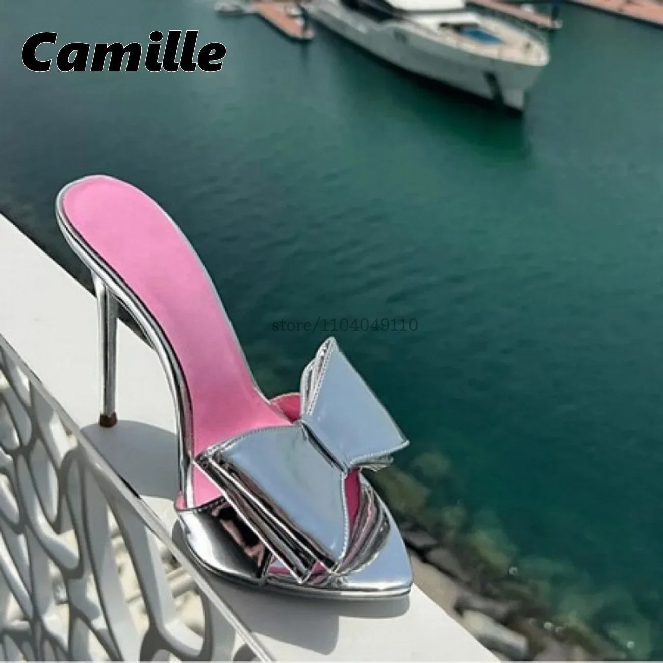 Mixed Color Bow Knot Stiletto High Heel Slippers 2025 New Sexy Shallow Outdoor Lady Slides Catwalk Style All-Match Grace Sandals
Mixed Color Bow Knot Stiletto High Heel Slippers 2025 New Sexy Shallow Outdoor Lady Slides Catwalk Style All-Match Grace Sandals