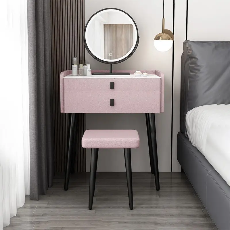 Solid Wood Makeup Table Single Dressing Small Stone Plate Bedroom Upper Grade Nordic New
Solid Wood Makeup Table Single Dressing Small Stone Plate Bedroom Upper Grade Nordic New