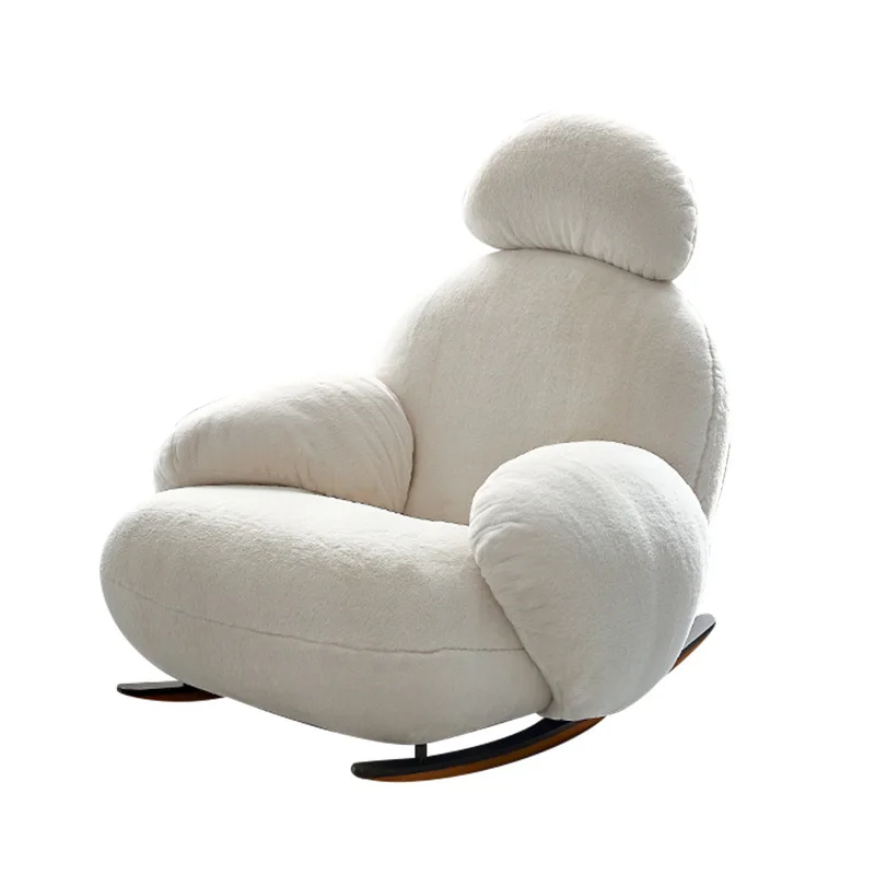 Big white rocking chair lazy sofa rocking chair cream wind single sofa recliner
Big white rocking chair lazy sofa rocking chair cream wind single sofa recliner