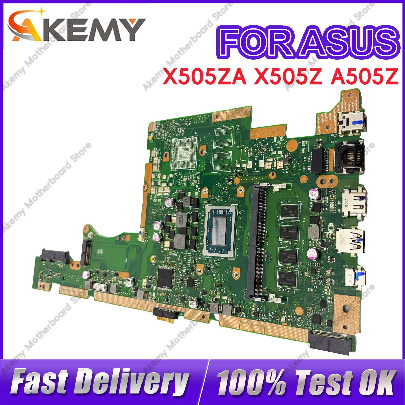 K505Z X505ZA Laptop Motherboard For ASUS VivoBook X505ZA RX505Z A505Z X505Z F505Z Mainboard With R3 R5 R7 CPU 100% tests OK stk
K505Z X505ZA Laptop Motherboard For ASUS VivoBook X505ZA RX505Z A505Z X505Z F505Z Mainboard With R3 R5 R7 CPU 100% tests OK stk