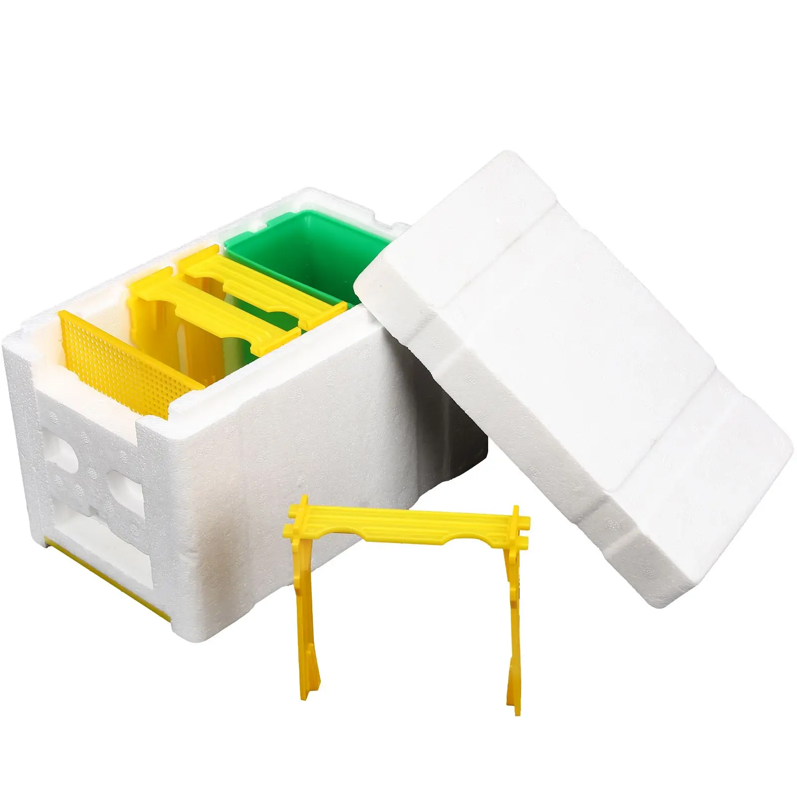 Beehive Pollination Box 3 Frames Feeding Plastic Beekeeping Tool Queen Breeding Foam Material Safe Bees Live Garden Pollination
Beehive Pollination Box 3 Frames Feeding Plastic Beekeeping Tool Queen Breeding Foam Material Safe Bees Live Garden Pollination