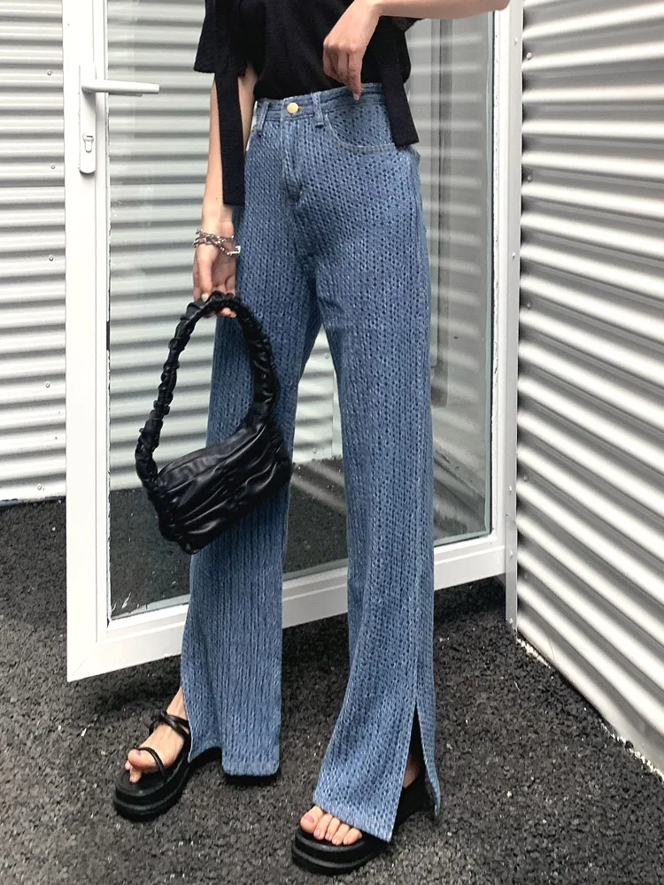 Джинсы LAMBO с широкими штанинами и узором «соты», черно-синие, винтажный дизайн с разрезами, визуально удлиняющие ноги, летняя новинка
Джинсы LAMBO с широкими штанинами и узором «соты», черно-синие, винтажный дизайн с разрезами, визуально удлиняющие ноги, летняя новинка