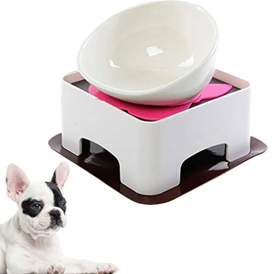 Bulldog Bowl Ceramic Dog Food Bowl - Cat Dish Wide Mouth Dog Bowl Pet Sterile Tilted Pet Feeder with Anti-Skid Rubber Mat M/1.5
Bulldog Bowl Ceramic Dog Food Bowl - Cat Dish Wide Mouth Dog Bowl Pet Sterile Tilted Pet Feeder with Anti-Skid Rubber Mat M/1.5