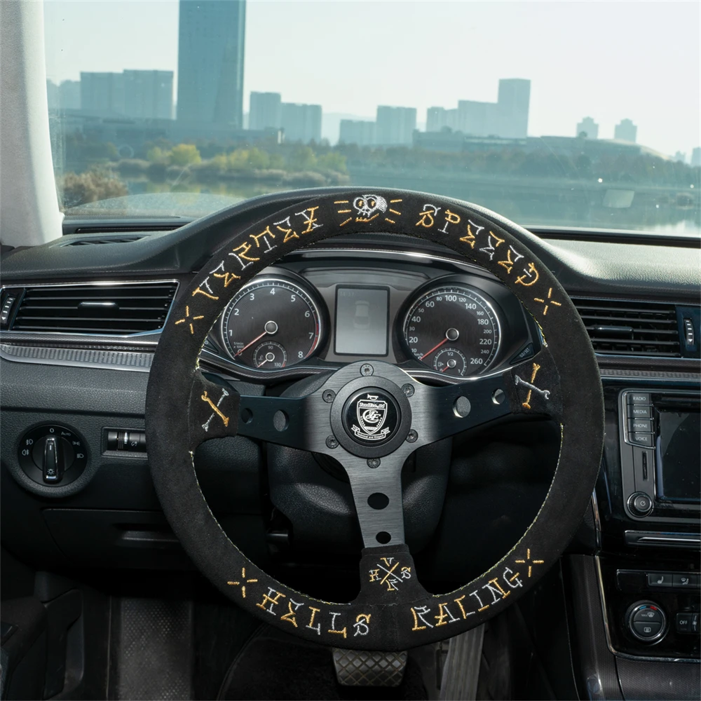 VERTEX 320mm 13 Inch Flat Steering Wheel Microfiber/Suede Leather Universal Drift Simulation Racing Game Steering Wheel
VERTEX 320mm 13 Inch Flat Steering Wheel Microfiber/Suede Leather Universal Drift Simulation Racing Game Steering Wheel