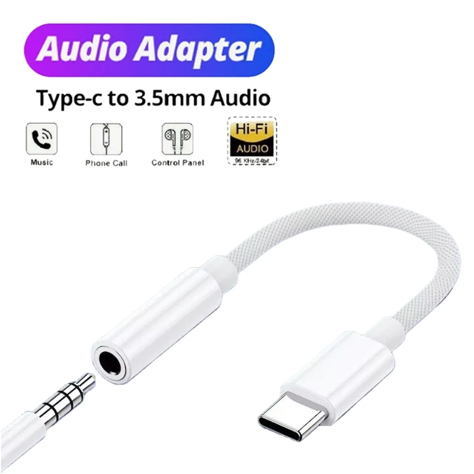 USB C to 3.5mm Jack Audio Adapter Type C to Headphone Aux Jack Adapter For iPhone 15 Series Samsung S24 iPad Pro MacBook
USB C to 3.5mm Jack Audio Adapter Type C to Headphone Aux Jack Adapter For iPhone 15 Series Samsung S24 iPad Pro MacBook
