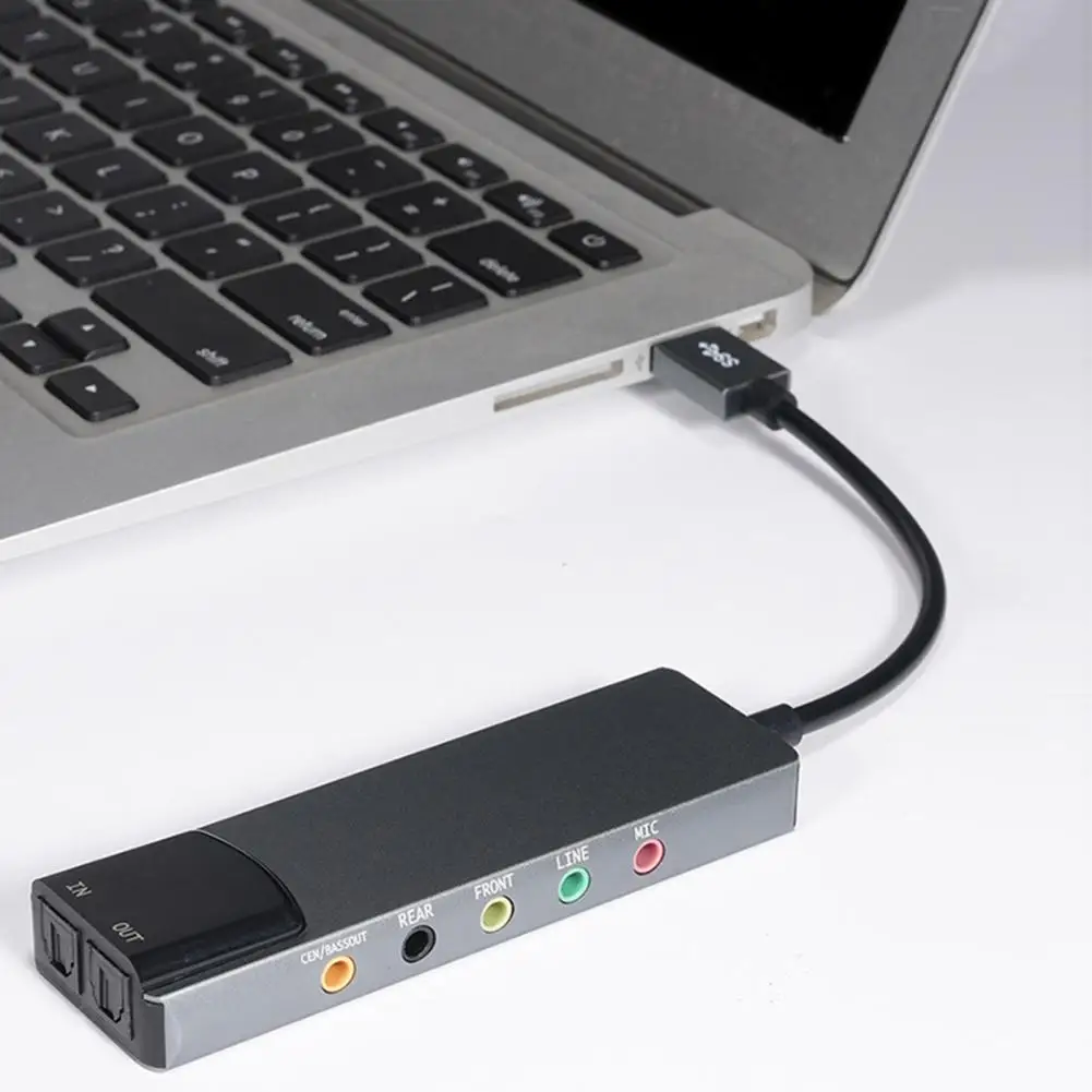 6-channel Sound Card Multifunctional Usb Sound Card with Fiber Optic Spdif for Dts-compatible 5.1 Sound Track Support Enhance
6-channel Sound Card Multifunctional Usb Sound Card with Fiber Optic Spdif for Dts-compatible 5.1 Sound Track Support Enhance