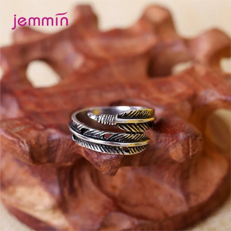 Opening Adjustable Size Fashion Unique Vintage 925 Sterling Silver Feathers Rings Couples Women Men Christmas Jewelry Anel
Opening Adjustable Size Fashion Unique Vintage 925 Sterling Silver Feathers Rings Couples Women Men Christmas Jewelry Anel