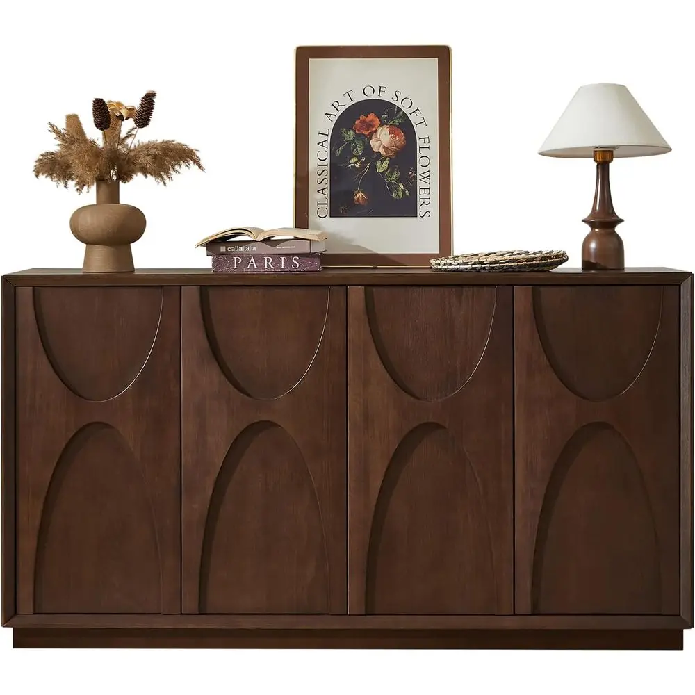 Mid-Century Style Walnut Sideboard with Adjustable Shelves for Living Room, Kitchen, or Hallway
Mid-Century Style Walnut Sideboard with Adjustable Shelves for Living Room, Kitchen, or Hallway