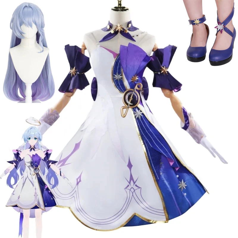 Robin Cosplay HSR Honkai Star Rail Cosplay Costume Wig Shoes Women Girls Dress Game Suit Carnival Party Role Play Outfits
Robin Cosplay HSR Honkai Star Rail Cosplay Costume Wig Shoes Women Girls Dress Game Suit Carnival Party Role Play Outfits